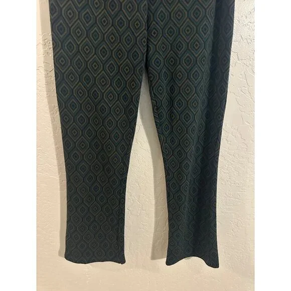 Free People Green Geometric Pants - Picture 5 of 12